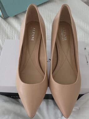 Alfani Blush-Tone Pointed Toe Pumps